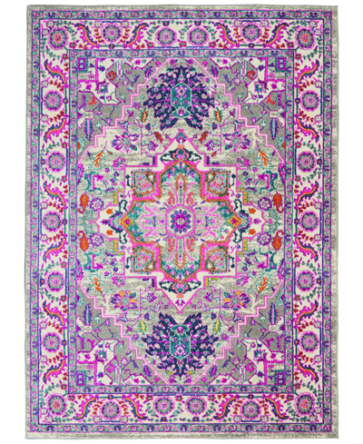 Long Street Looms Zeal Zea20 5'3" X 7'3" Area Rug In Silver