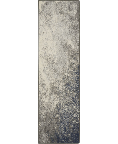 Long Street Looms Zeal Zea10 2'2" X 7'6" Runner Rug In Charcoal