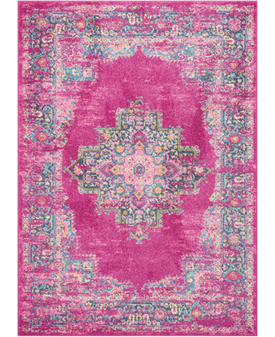 Long Street Looms Zeal Zea03 3'9" X 5'9" Area Rug In Fuchsia