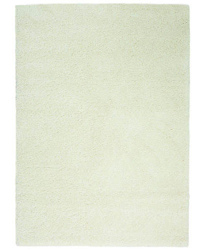 Long Street Looms Cali Shag Cal01 5'3" X 7'3" Area Rug In Ivory