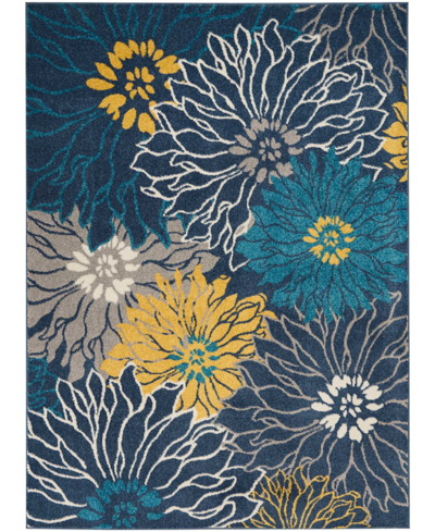 Long Street Looms Zeal Zea17 5'3" X 7'3" Area Rug In Blue