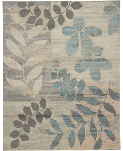 Long Street Looms Peace Pea01 8'10" X 11'10" Area Rug In Ivory