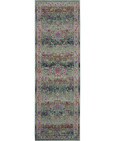 Long Street Looms Era Tabriz Era01 2'4" X 8' Runner Rug In Grey