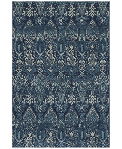 D Style Mosaic Monterey 3'3" X 5'1" Area Rug In Navy