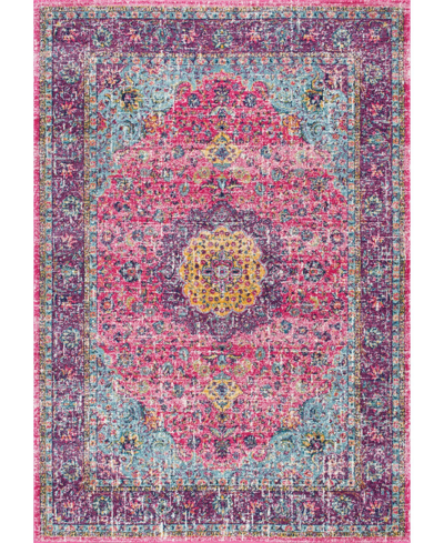 Nuloom Bodrum Vintage-inspired Persian Verona 6'7" X 9' Area Rug In Pink