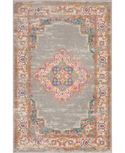 Long Street Looms Zeal Zea03 3'9" X 5'9" Area Rug In Gray