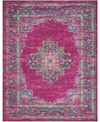 Long Street Looms Zeal Zea03 8' X 10' Area Rug In Fuchsia