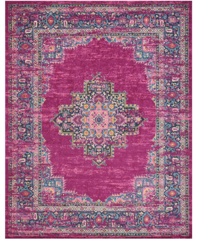 Long Street Looms Zeal Zea03 8' X 10' Area Rug In Fuchsia