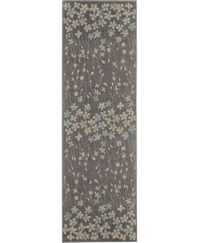 Long Street Looms Peace Pea04 2'3" X 7'3" Runner Rug In Gray