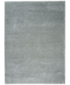 Long Street Looms Cali Shag Cal01 5'3" X 7'3" Area Rug In Silver