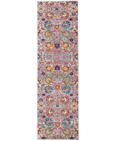 Long Street Looms Zeal Zea01 2'2" X 7'6" Runner Rug In Silver