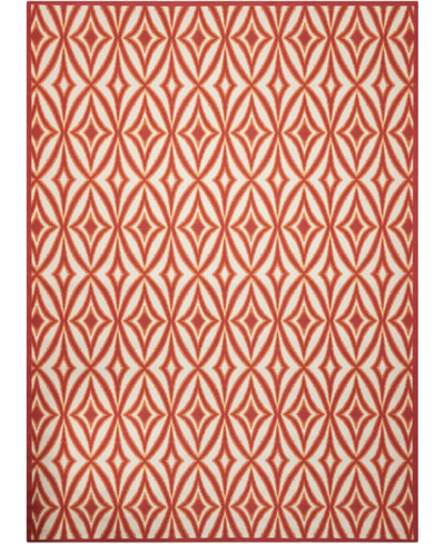 Long Street Looms Shady Brights Sha19 7'9" X 10'10" Outdoor Area Rug In Red