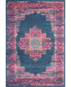 Long Street Looms Zeal Zea03 6'7" X 9'6" Area Rug In Blue
