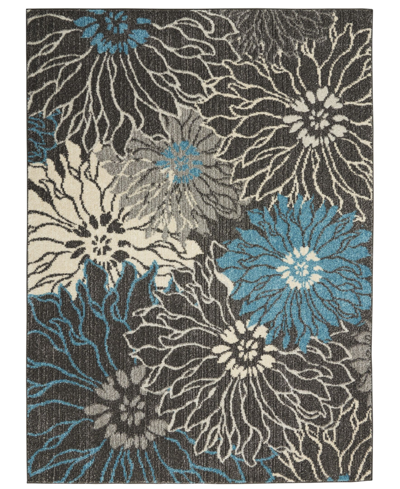 Long Street Looms Zeal Zea17 5'3" X 7'3" Area Rug In Charcoal