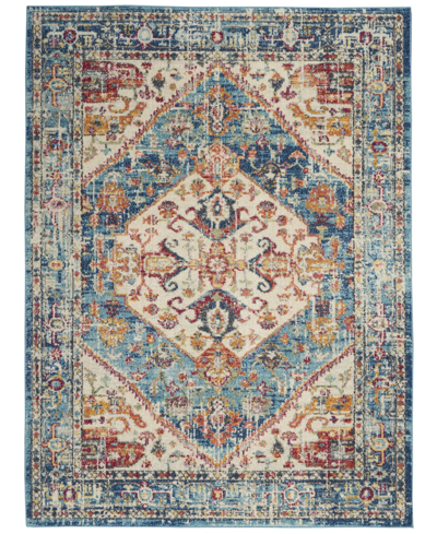 Long Street Looms Zeal Zea23 5'3" X 7'3" Area Rug In Blue