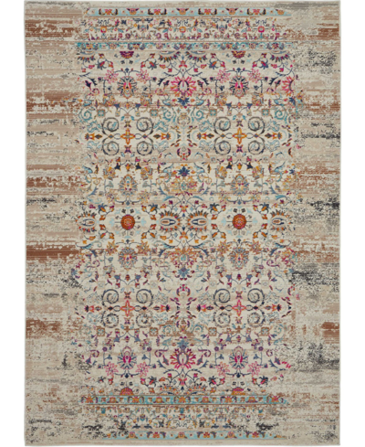 Long Street Looms Era Tabriz Era02 4' X 6' Area Rug In Ivory