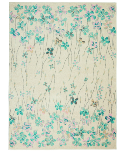 Long Street Looms Peace Pea04 6' X 9' Area Rug In Ivory