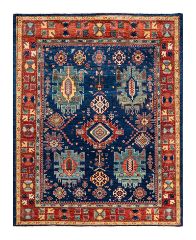 Adorn Hand Woven Rugs Serapi M1971 5'1" X 6'7" Area Rug In Blue