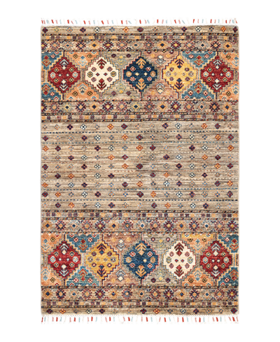 Adorn Hand Woven Rugs Tribal M1971 3'3" X 5' Area Rug In Beige