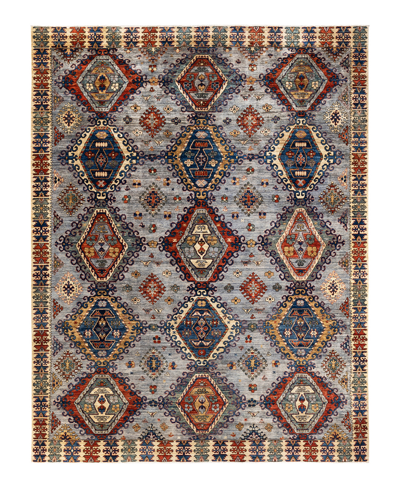 Adorn Hand Woven Rugs Serapi M1971 9'1" X 11'10" Area Rug In Gray
