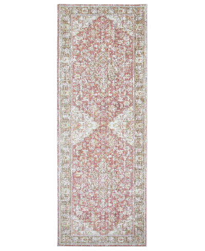 Amer Rugs Century Blythe 2'6" X 8' Runner Area Rug In Coral