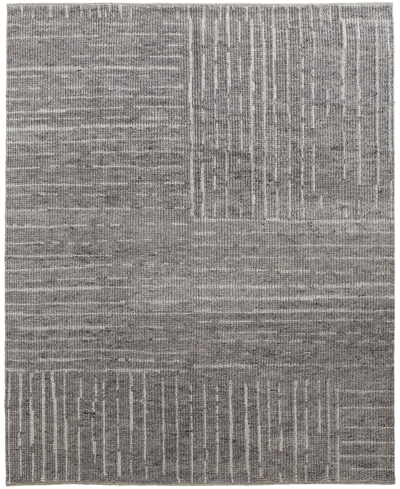 Simply Woven Alford R6913 5'6" X 8'6" Area Rug In Charcoal
