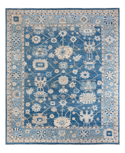 Adorn Hand Woven Rugs Oushak M1971 8'2" X 9'11" Area Rug In Blue