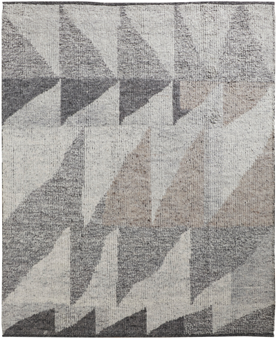 Simply Woven Alford R6910 3'6" X 5'6" Area Rug In Gray