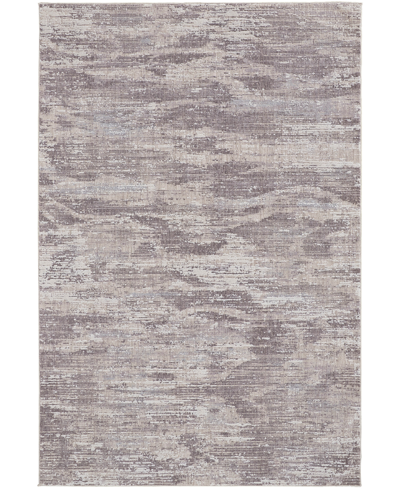 Simply Woven Lennon R39fy 6'7" X 9'4" Area Rug In Gray