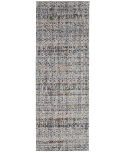 Simply Woven Kaia R39gl 3' X 10' Runner Area Rug In Gray