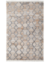 Simply Woven Beckett R0771 5' X 8' Area Rug In Charcoal