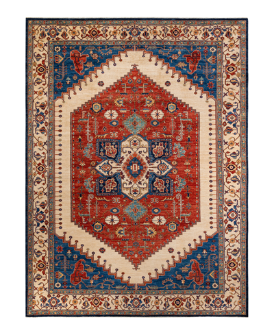 Adorn Hand Woven Rugs Serapi M1971 9'10" X 13'9" Area Rug In Blue