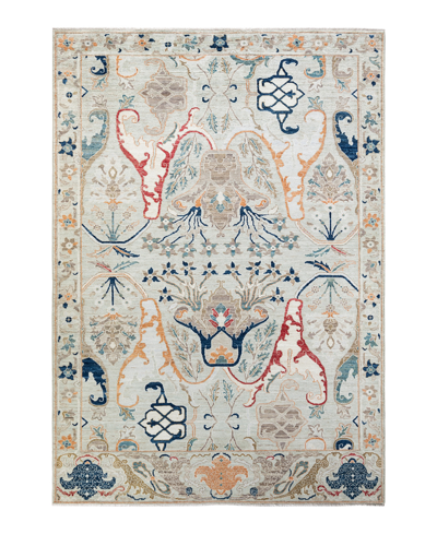 Adorn Hand Woven Rugs Serapi M1971 6'2" X 9'1" Area Rug In Ivory