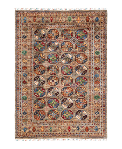 Adorn Hand Woven Rugs Tribal M1971 5'8" X 8' Area Rug In Beige