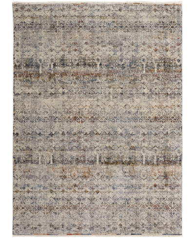 Simply Woven Kaia R39gl 5' X 7'9" Area Rug In Gray