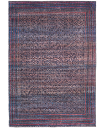 Simply Woven Welch R39h5 5'3" X 7'6" Area Rug In Pink,multi