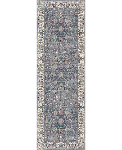 Amer Rugs Vermont Glidel 2'7" X 8' Runner Area Rug In Charcoal