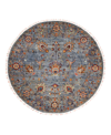ADORN HAND WOVEN RUGS TRIBAL M1971 6' X 6' ROUND AREA RUG
