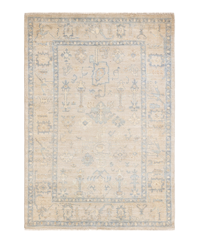 Adorn Hand Woven Rugs Oushak M1971 4' X 6' Area Rug In Ivory
