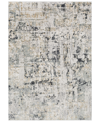Surya Quatro Qua-2302 Silver Gray 5'3" X 7'3" Area Rug In Silver Gray