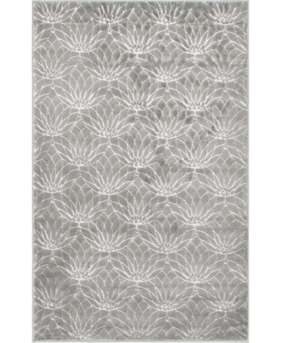 Marilyn Monroe Glam Mmg003 4' X 6' Area Rug In Gray