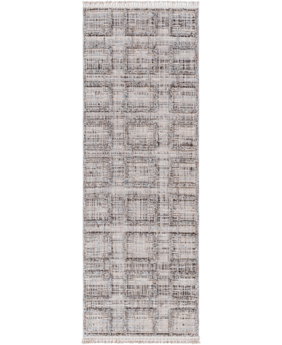 Surya Zaragoza Zrz-2314 2'7" X 7'3" Runner Area Rug In Charcoal