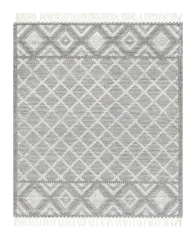 Surya Fleur Fle-2300 5' X 7'6" Outdoor Area Rug In Gray/white