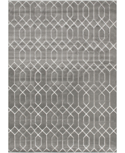 Marilyn Monroe Closeout!  Glam Mmg001 9' X 12' Area Rug In Gray Silver