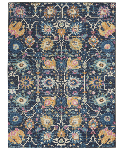 Long Street Looms Zeal Zea01 5'3" X 7'3" Area Rug In Navy