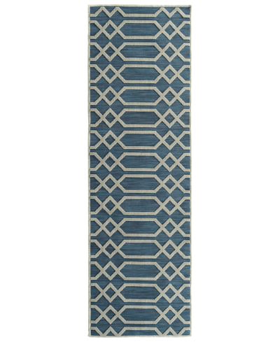 Kaleen Closeout! Cove Cov06 2' X 6' Runner Area Rug In Blue