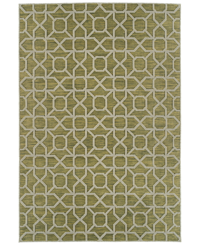 Kaleen Cove Cov01 7'10" X 10' Outdoor Area Rug In Lime