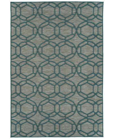 Kaleen Closeout! Cove Cov05 5'3" X 7'6" Area Rug In Teal