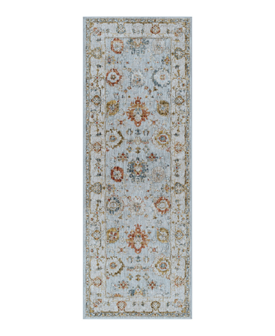 Surya Reina Ren-2306 2'7" X 7'3" Runner Area Rug In Silver-tone