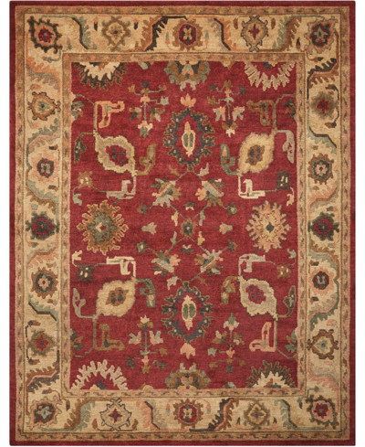 Nourison Tahoe Ta08 Red 5'6" X 8'6" Area Rug